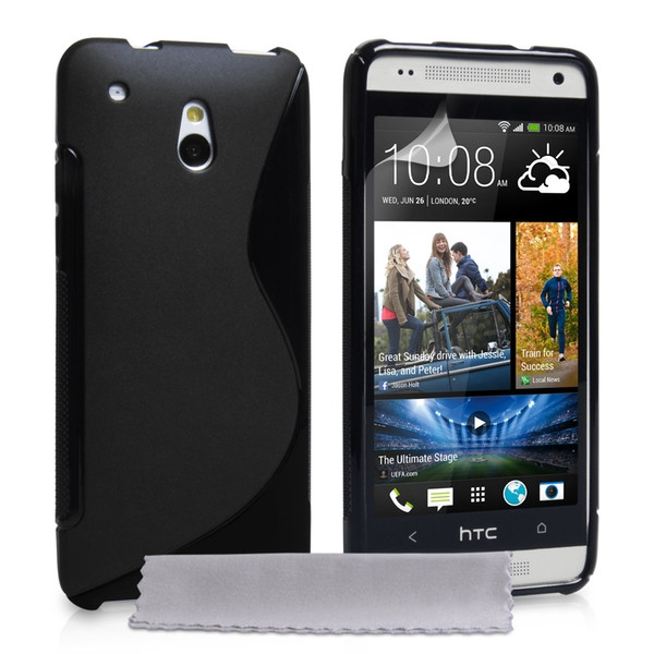 Чехол-накладка для HTC One Mini (силикон) черный - фото 2 - id-p92734598
