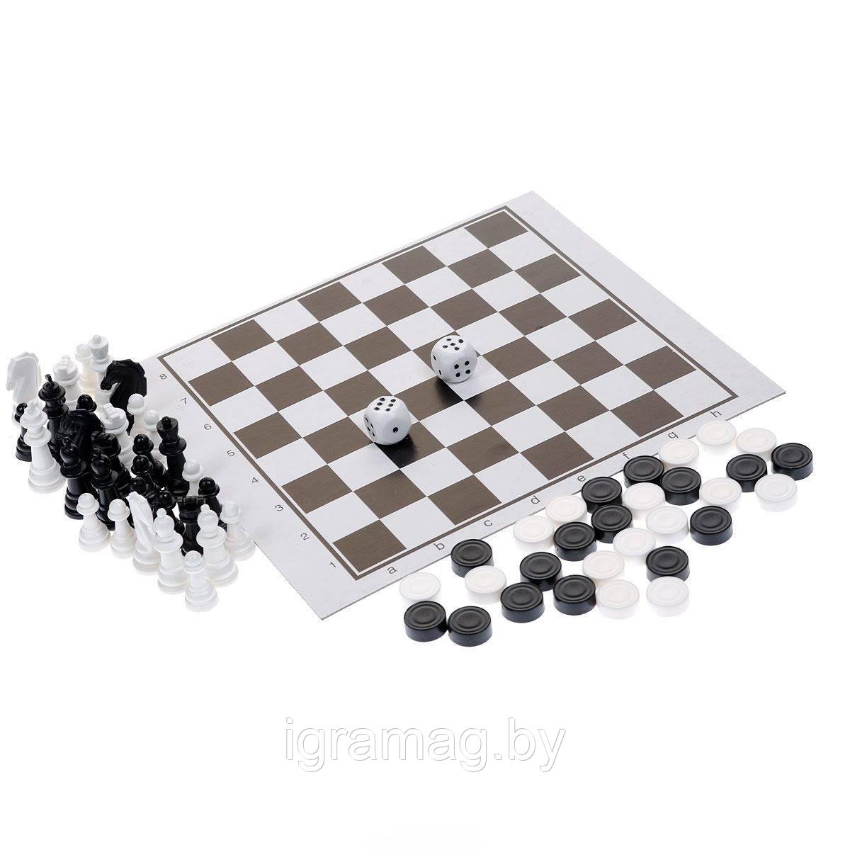 Набор настольных игр Десятое королевство 3 в 1: шашки, шахматы, нарды - фото 3 - id-p92734169
