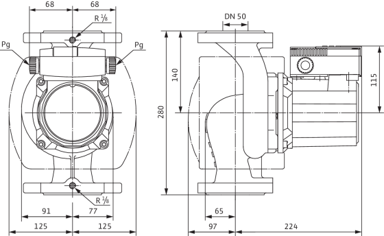 Насос циркуляционный Wilo TOP-S 50/7 EM 1х230В - фото 3 - id-p92738449