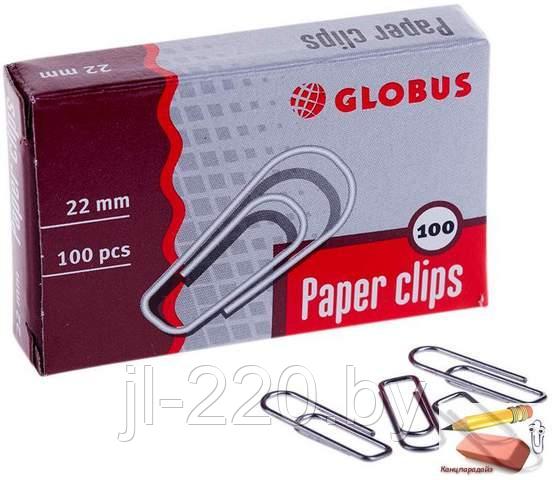 Скрепки Globus, 22 мм., 100 штук
