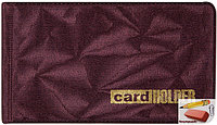 Визитница карманная OfficeSpace на 20 визиток, обложка - ПВХ, бордо