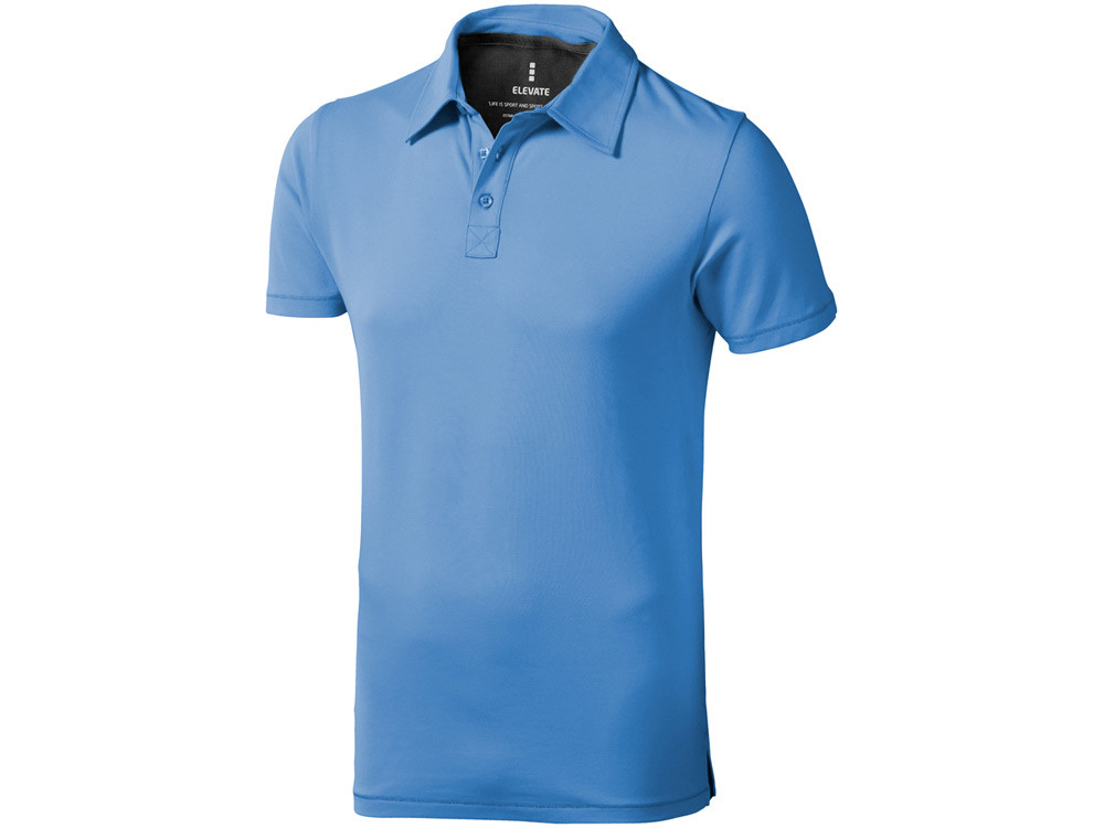 Рубашка поло Markham мужская, голубой/антрацит - фото 1 - id-p92751457