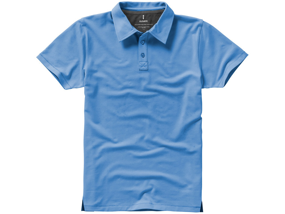 Рубашка поло Markham мужская, голубой/антрацит - фото 3 - id-p92751457