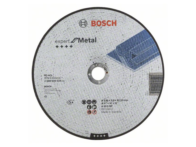 Круг отрезной 230х3.0x22.2 мм для металла Expert BOSCH - фото 1 - id-p92758326