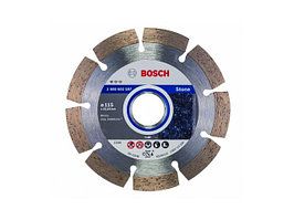 Алмазный круг 115х22 мм по камню сегмент. STANDARD FOR STONE BOSCH (сухая резка)