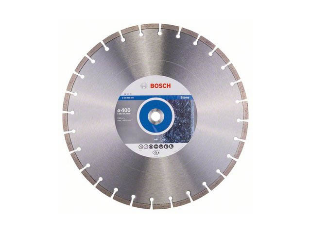 Алмазный круг 400х20/25.4 мм по камню сегмент. STANDARD FOR STONE BOSCH (сухая/мокрая резка)