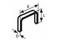 Скобы 14 мм тип 53 ( 1000 шт.) BOSCH