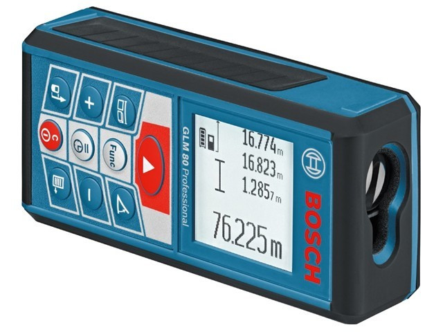 Дальномер лазерный BOSCH GLM 80 в кор. (0.05 - 80 м, +/- 2 мм/м, IP 54) - фото 1 - id-p92761772