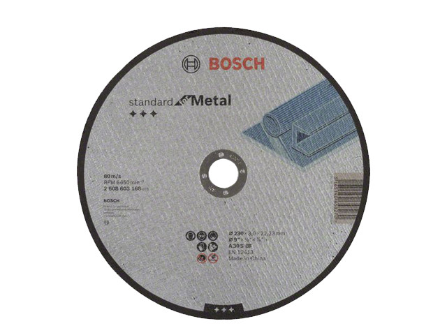 Круг отрезной 230х3.0x22.2 мм для металла Standart BOSCH - фото 1 - id-p92765832