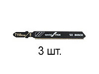 Пилки лобз. T118EНМ по металлу 3шт. BOSCH