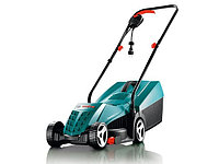 Газонокосилка электрическая BOSCH ROTAK 32 NEW (1200 Вт, шир.32 см, выс. 20-60 мм, пластм. корпус, без мульчир., травосборник 31 л)