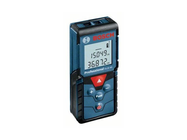 Дальномер лазерный BOSCH GLM 40 в кор. (0.15 - 40 м, +/- 2 мм/м, IP 54) - фото 1 - id-p92768678