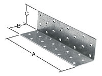 Уголок крепежный равносторонний 20х40x40 мм KUR белый цинк STARFIX