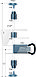 Комплект штангового запора d=22 с ручкой Push SS нерж,комплект, фото 2