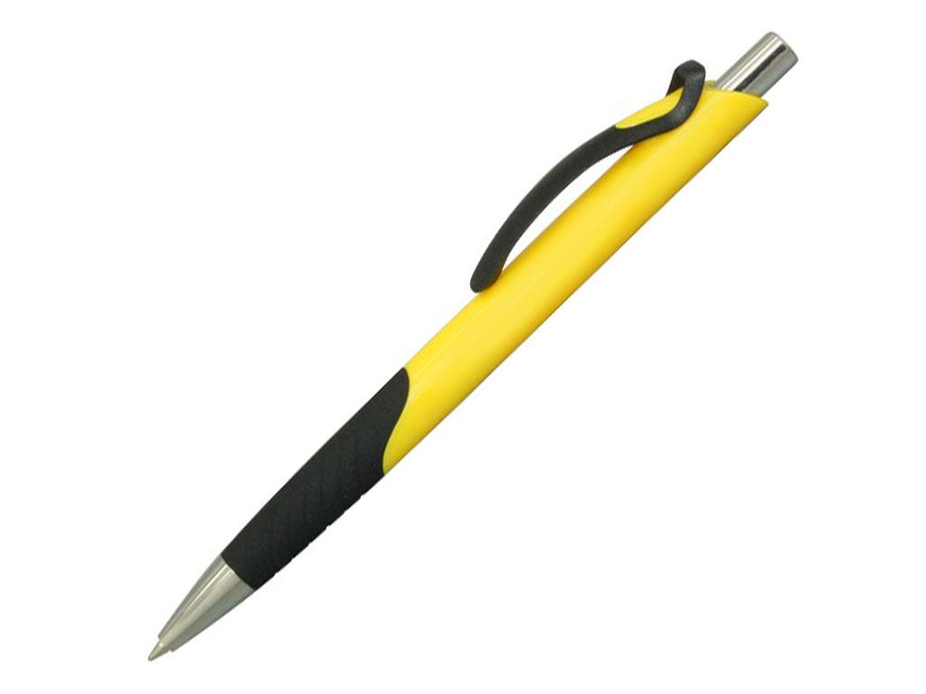 Ручка шариковая, пластик, желтый/черный, ГАУДИ