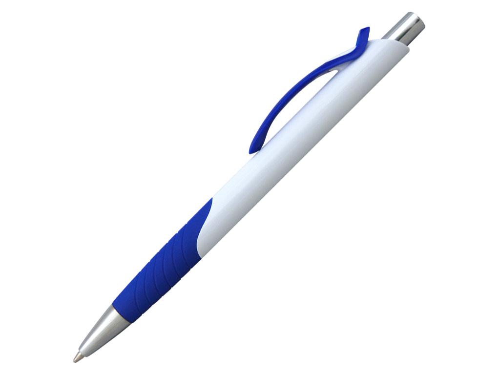 Ручка шариковая, пластик, белый/синий, ГАУДИ
