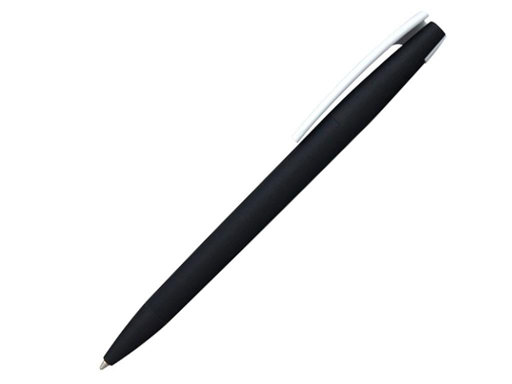 Ручка шариковая, пластик, софт тач, черный/белый, Z-PEN