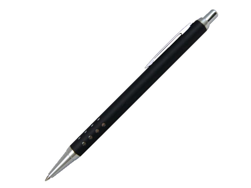 Ручка шариковая, металл, черный/серебро