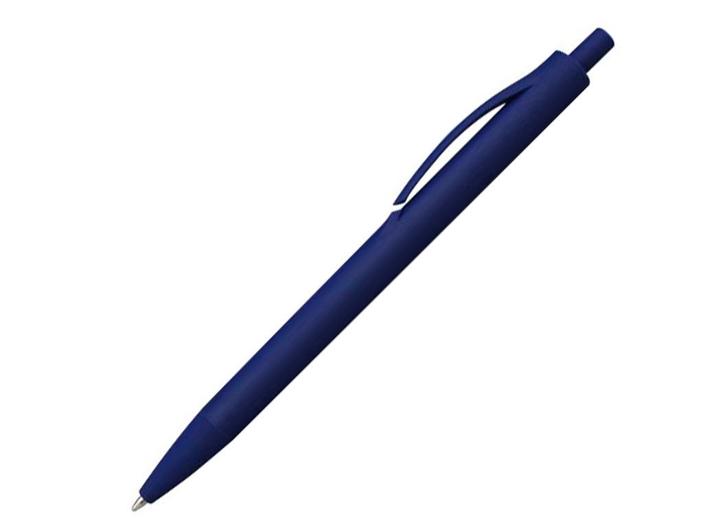 Ручка шариковая, пластик, софт тач, синий, фото 1