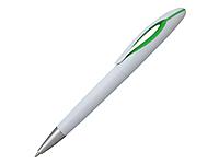 Ручка шариковая, пластик, белый/зеленый, фото 1