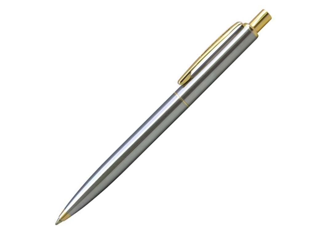 Ручка шариковая, металл, серебро/золото