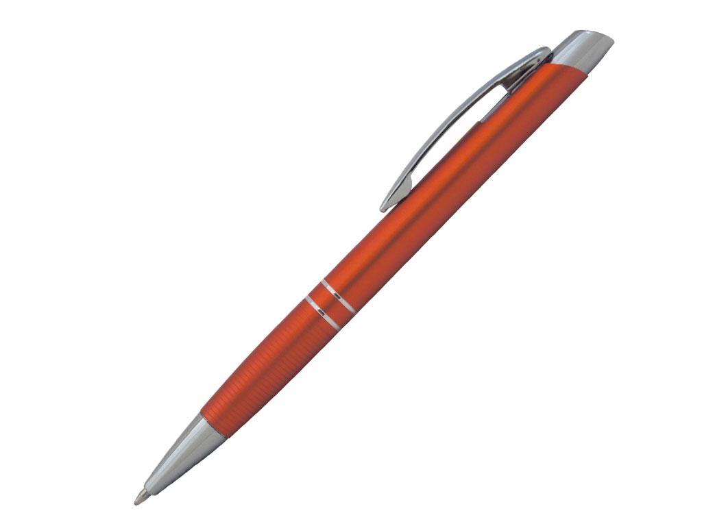 Ручка шариковая, металл, Marietta, оранжевый/серебро