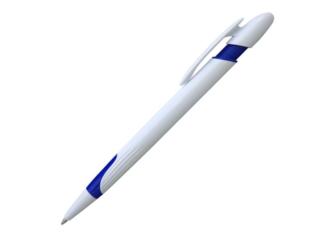 Ручка шариковая, пластик, белый/синий