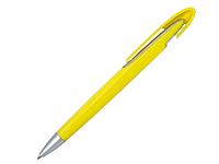 Ручка шариковая, пластик, желтый/серебро