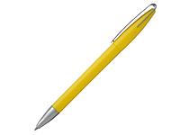 Ручка шариковая, пластик, металл, желтый/серебро