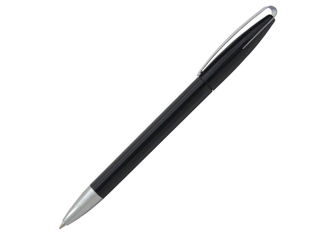 Ручка шариковая, пластик, металл, черный/серебро