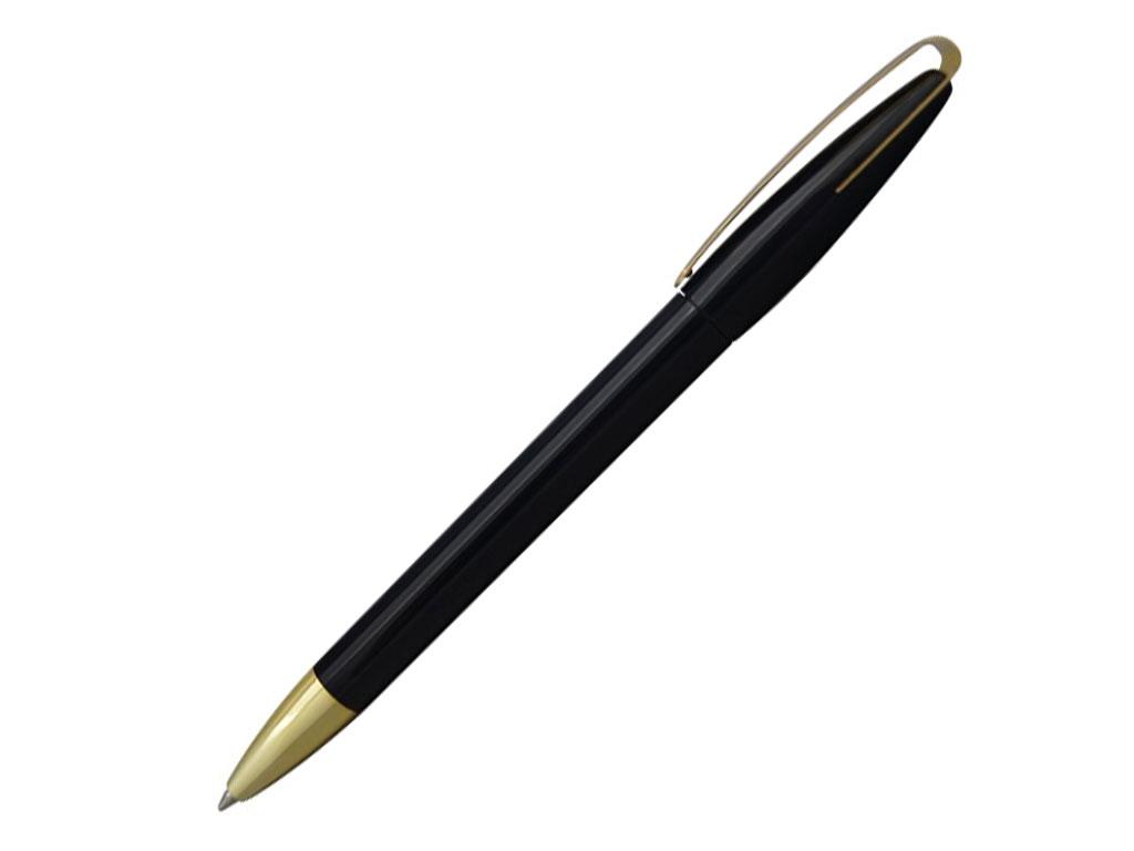 Ручка шариковая, пластик, металл, черный/золото
