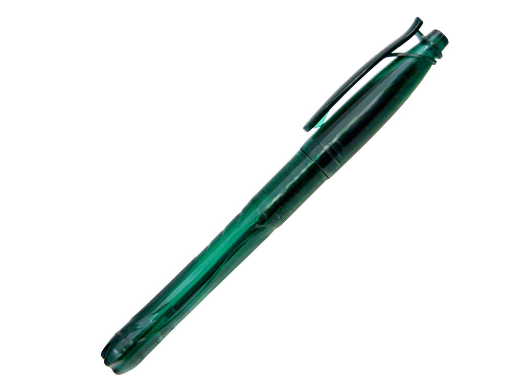 Ручка шариковая, пластик, темно-зеленый, BOTTLE Pen, фото 1