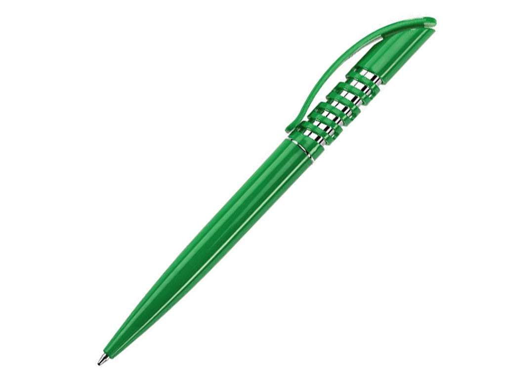 Ручка шариковая, пластик, зеленый/серебро, WINNER