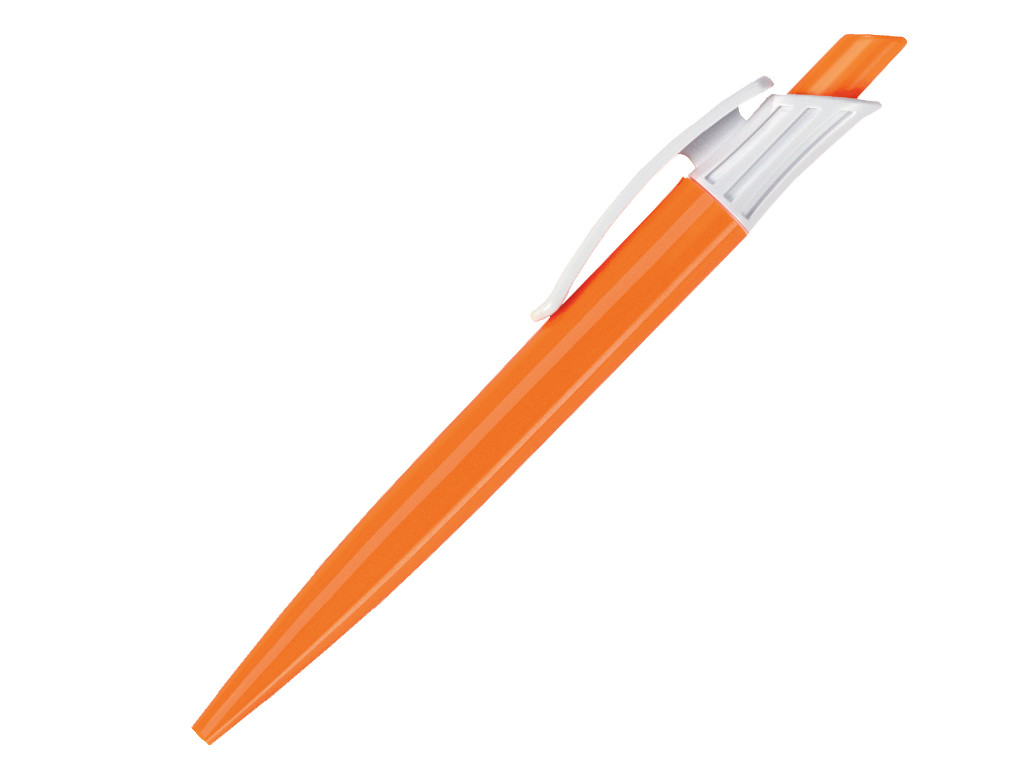 Ручка шариковая, пластик, оранжевый/белый, GLADIATOR