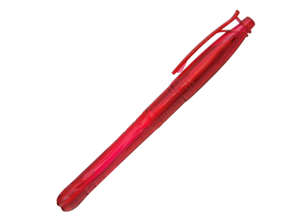 Ручка шариковая, пластик, красный, BOTTLE Pen, фото 1