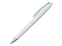 Ручка шариковая, пластик, белый/светло зеленый