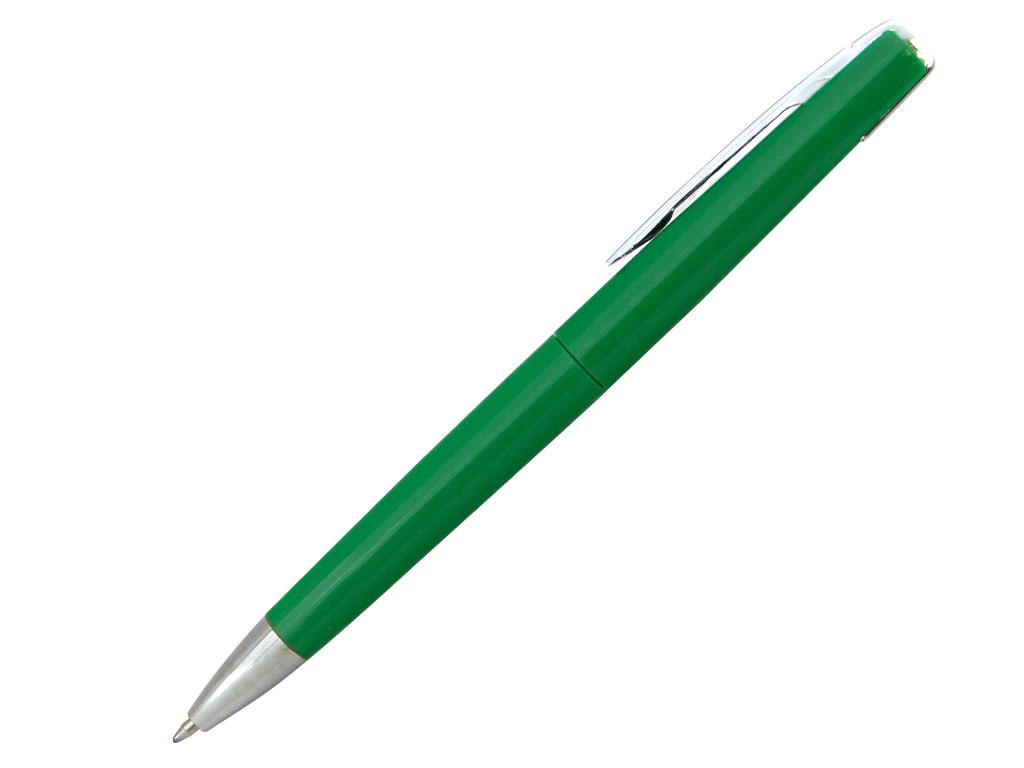 Ручка шариковая, пластик, зеленый/серебро