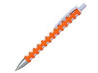 Ручка шариковая, пластик, софт тач, оранжевый/белый