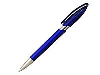 Ручка шариковая, автоматическая, пластик, прозрачный, металл, синий/серебро, RODEO