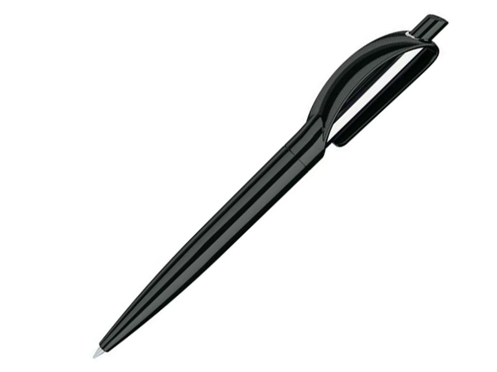 Ручка шариковая, пластик, черный/серебро, DOPPIO