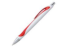 Ручка шариковая, пластик, белый/красный, фото 1