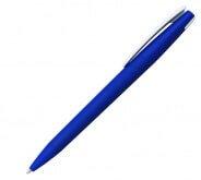Ручка шариковая, пластик, софт тач, синий/белый, Z-PEN