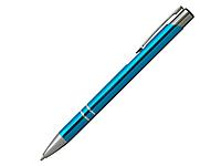 Ручка шариковая, COSMO, металл, голубой/серебро, фото 1