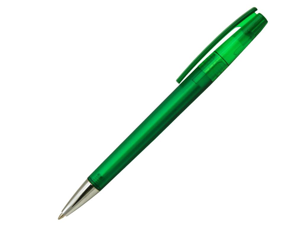 Ручка шариковая, пластик, фрост, зеленый/серебро, Z-PEN