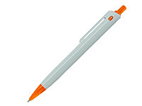 Ручка шариковая, пластик, белый/оранжевый, YES