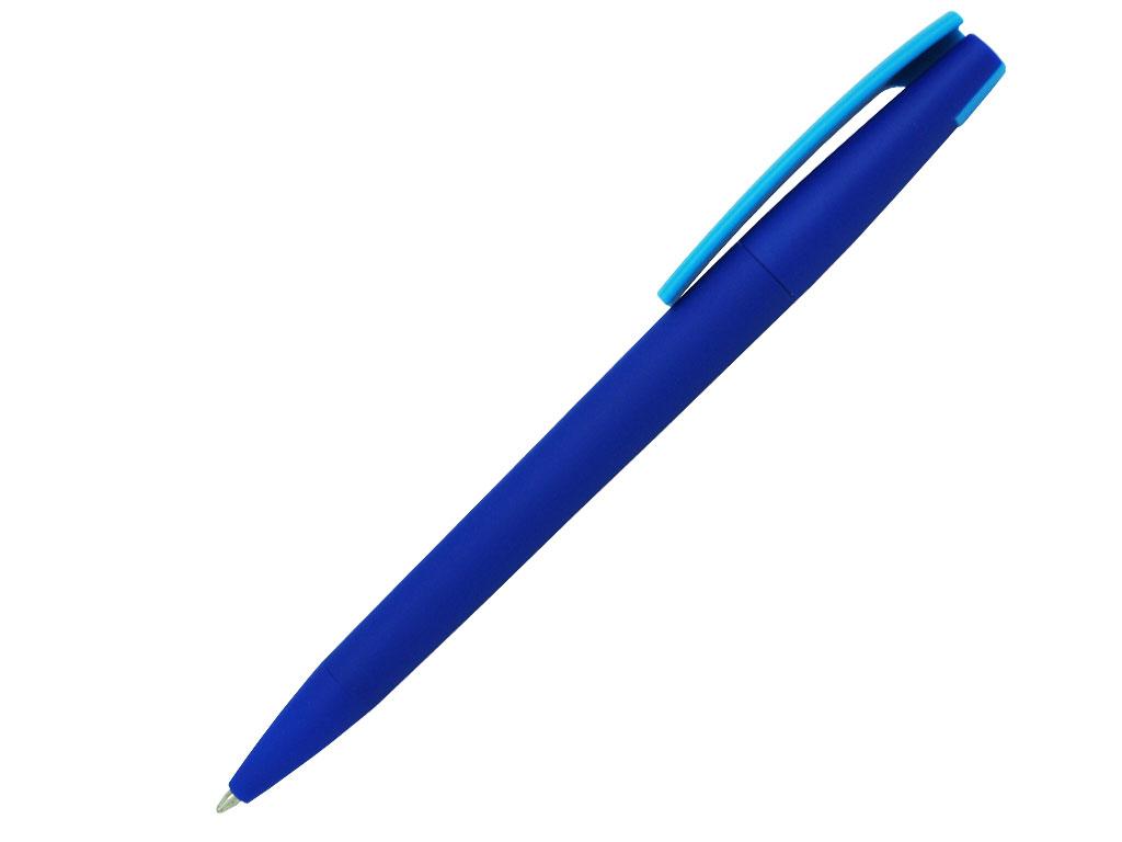 Ручка шариковая, пластик, софт тач, синий/голубой, Z-PEN Color Mix