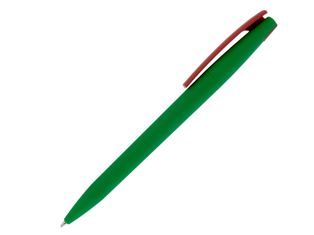 Ручка шариковая, пластик, софт тач, зеленый/красный, Z-PEN Color Mix
