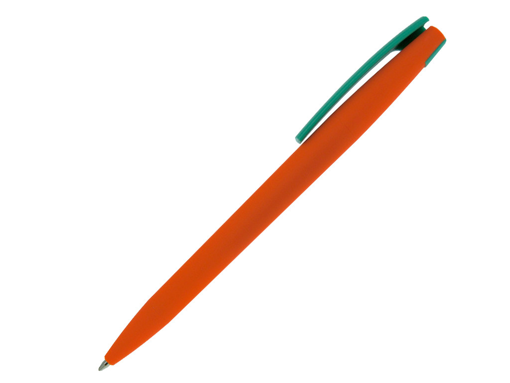 Ручка шариковая, пластик, софт тач, оранжевый/зеленый, Z-PEN Color Mix