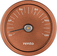Термометр алюминиевый круглый для сауны RENTO, медь