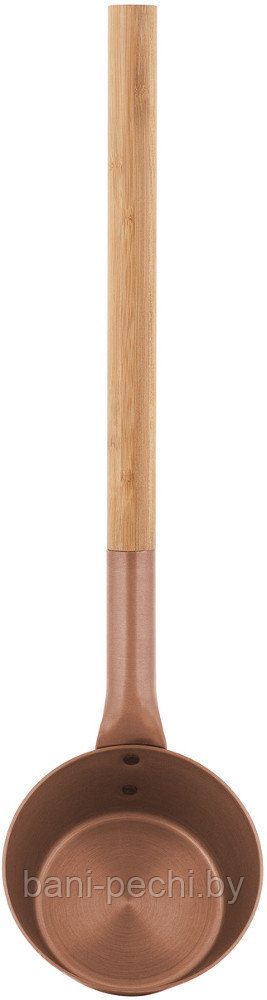 Черпак алюминиевый RENTO с бамбуковой ручкой для сауны, медь - фото 1 - id-p92790139